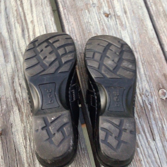 Cabelas Sandhills Collection Womens 11 Med Clogs Nurse Shoes Leather Black Wedge - Picture 3 of 8